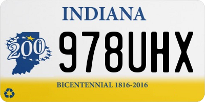 IN license plate 978UHX