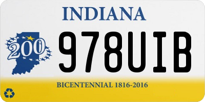 IN license plate 978UIB