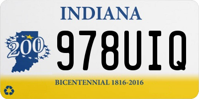 IN license plate 978UIQ