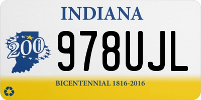 IN license plate 978UJL
