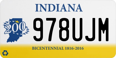 IN license plate 978UJM