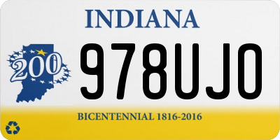 IN license plate 978UJO