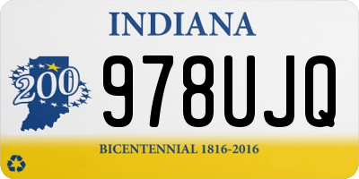 IN license plate 978UJQ