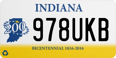 IN license plate 978UKB