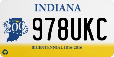 IN license plate 978UKC