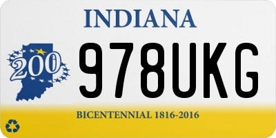 IN license plate 978UKG