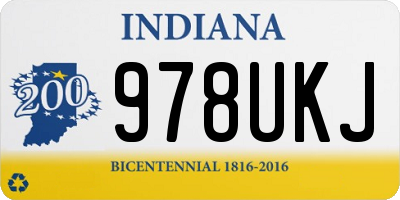 IN license plate 978UKJ