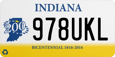 IN license plate 978UKL