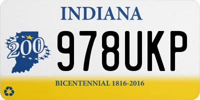 IN license plate 978UKP