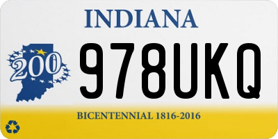 IN license plate 978UKQ