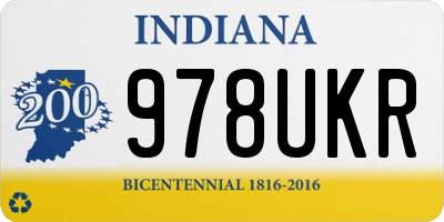 IN license plate 978UKR