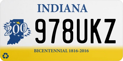 IN license plate 978UKZ