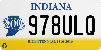 IN license plate 978ULQ