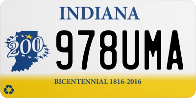 IN license plate 978UMA