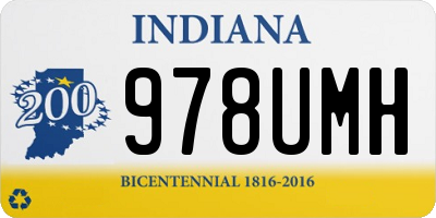 IN license plate 978UMH