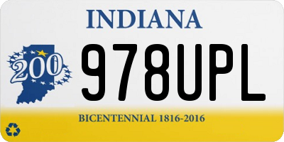 IN license plate 978UPL