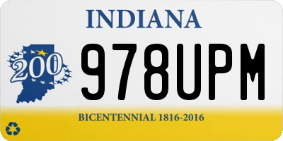 IN license plate 978UPM