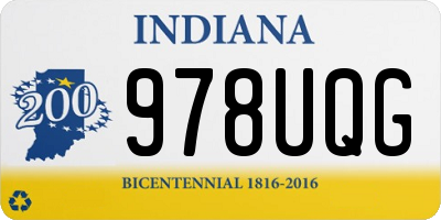 IN license plate 978UQG