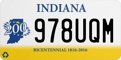IN license plate 978UQM