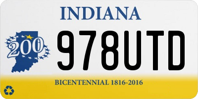 IN license plate 978UTD