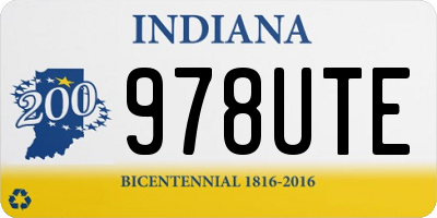 IN license plate 978UTE