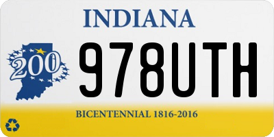 IN license plate 978UTH