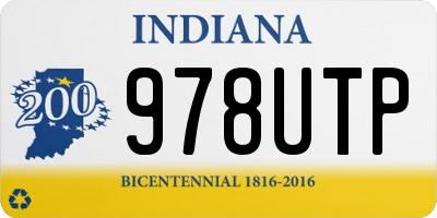 IN license plate 978UTP