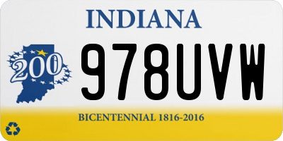 IN license plate 978UVW