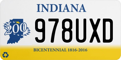 IN license plate 978UXD