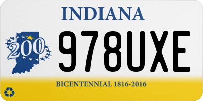 IN license plate 978UXE
