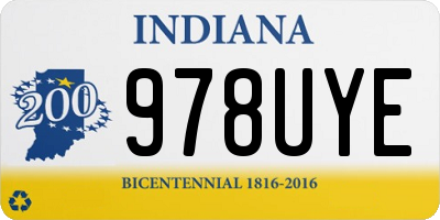IN license plate 978UYE