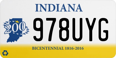 IN license plate 978UYG