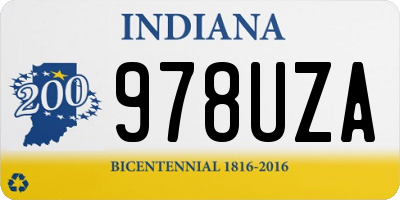 IN license plate 978UZA
