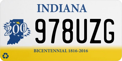 IN license plate 978UZG