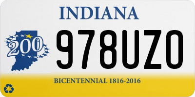 IN license plate 978UZO