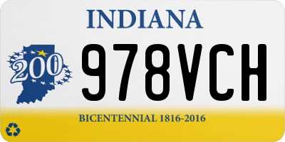 IN license plate 978VCH