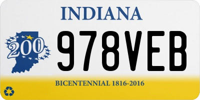 IN license plate 978VEB