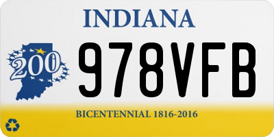 IN license plate 978VFB