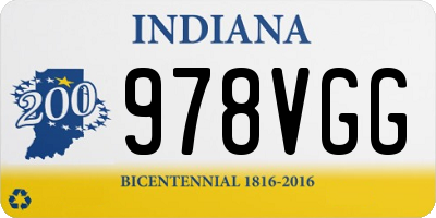 IN license plate 978VGG