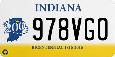 IN license plate 978VGO
