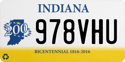 IN license plate 978VHU
