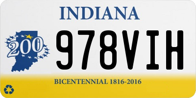 IN license plate 978VIH