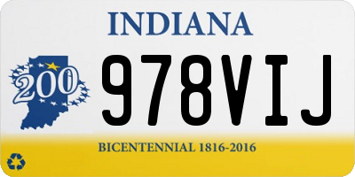 IN license plate 978VIJ