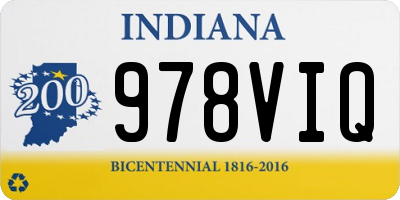 IN license plate 978VIQ