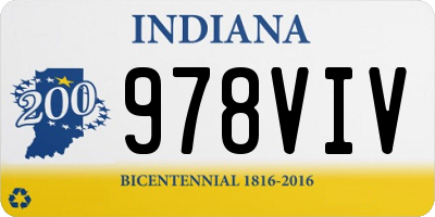 IN license plate 978VIV