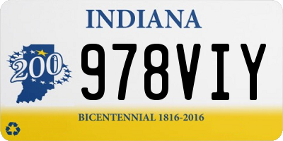 IN license plate 978VIY