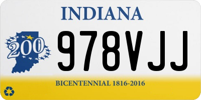 IN license plate 978VJJ