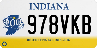 IN license plate 978VKB