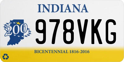 IN license plate 978VKG