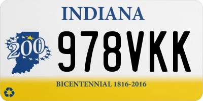 IN license plate 978VKK